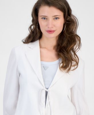 Women's Linden Tie-Front Cropped Blazer
