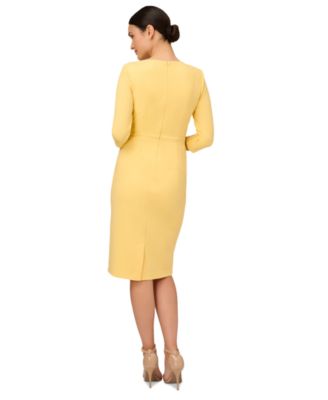 Women's Crepe 3/4-Sleeve Sheath Dress