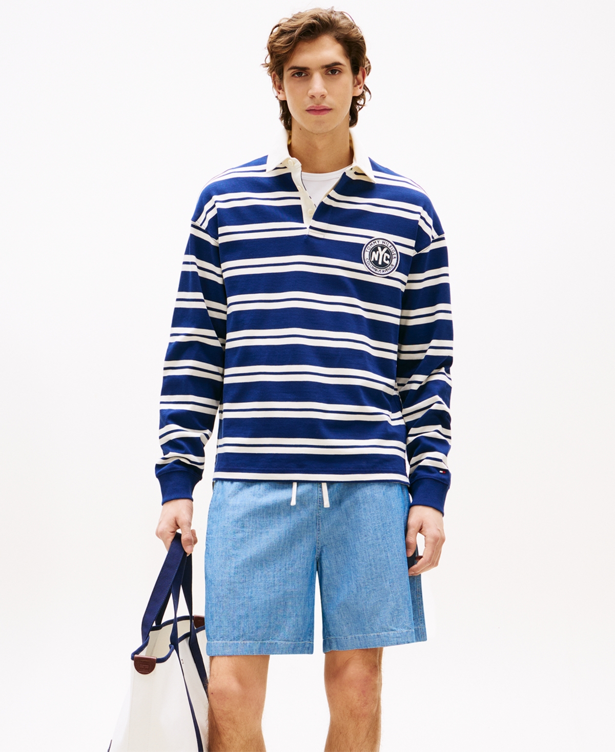 Tommy Hilfiger Men's Mercer Chambray 7" Shorts
