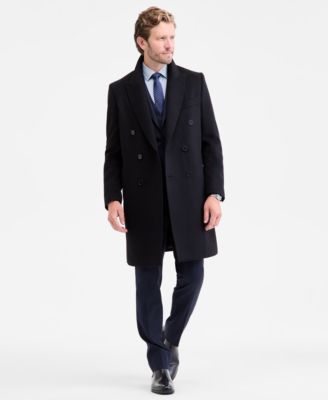Calvin Klein - Men's Classic-Fit Wool Blend Overcoat