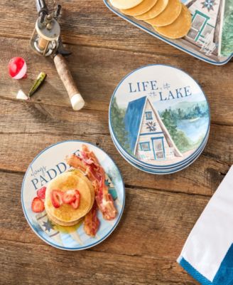Wake At The Lake 4-Pc. Salad Plates, Service For 4