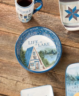 Wake At The Lake Soup 4-Pc. Bowls, Service For 4