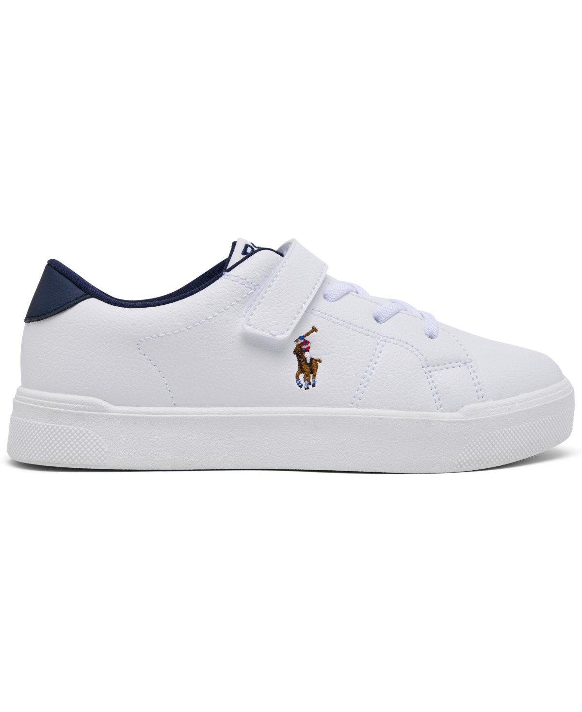 Детские кроссовки Polo Ralph Lauren Little Kids Sutton Stay-Put Fastening Strap Casual Sneakers from Finish Line — фото 4