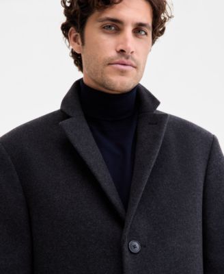 Men's Prosper Wool-Blend Slim Fit Overcoat
