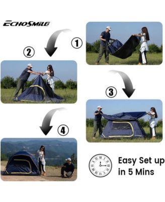 Camping Tent 2 Person, Waterproof Windproof Double Layer with Rainfly, Easy Setup for Backpacking, Hiking, Mountaineering, Outdoor
