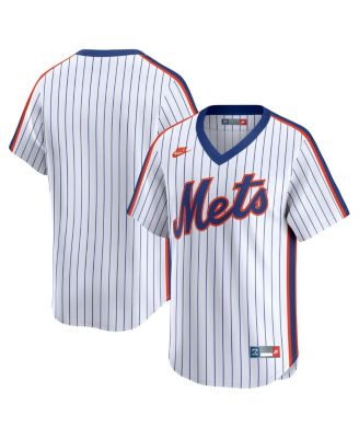 Nike - Men's White New York Mets Throwback Cooperstown Collection Limited Jersey