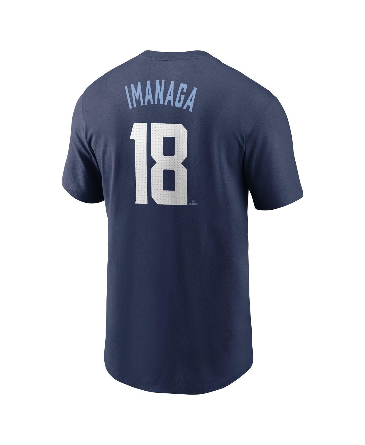 Nike Men's Shota Imanaga Navy Chicago Cubs Fuse Name Number T-shirt In Blue