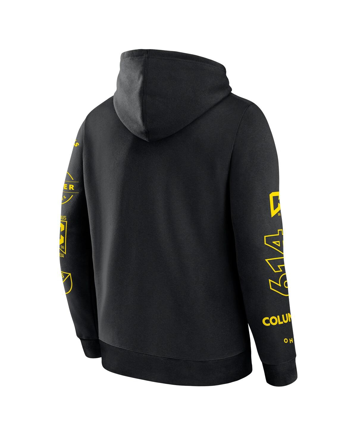 Fanatics Men's Black Columbus Crew Penalty Kick Legacy Pullover Hoodie In Black