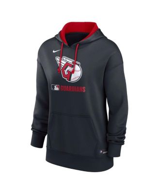Women's Navy Cleveland Guardians Authentic Collection Performance Pullover Hoodie