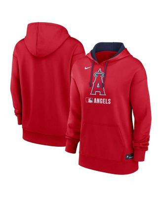 Nike - Women's Red Los Angeles Angels Authentic Collection Performance Pullover Hoodie