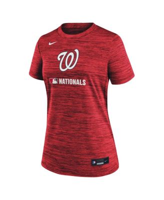 Women's Red Washington Nationals Authentic Collection Velocity Performance T-Shirt