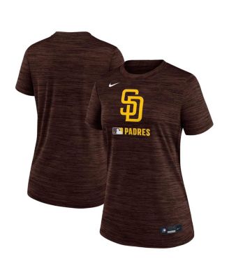 Nike - Women's Brown San Diego Padres Authentic Collection Velocity Performance T-Shirt