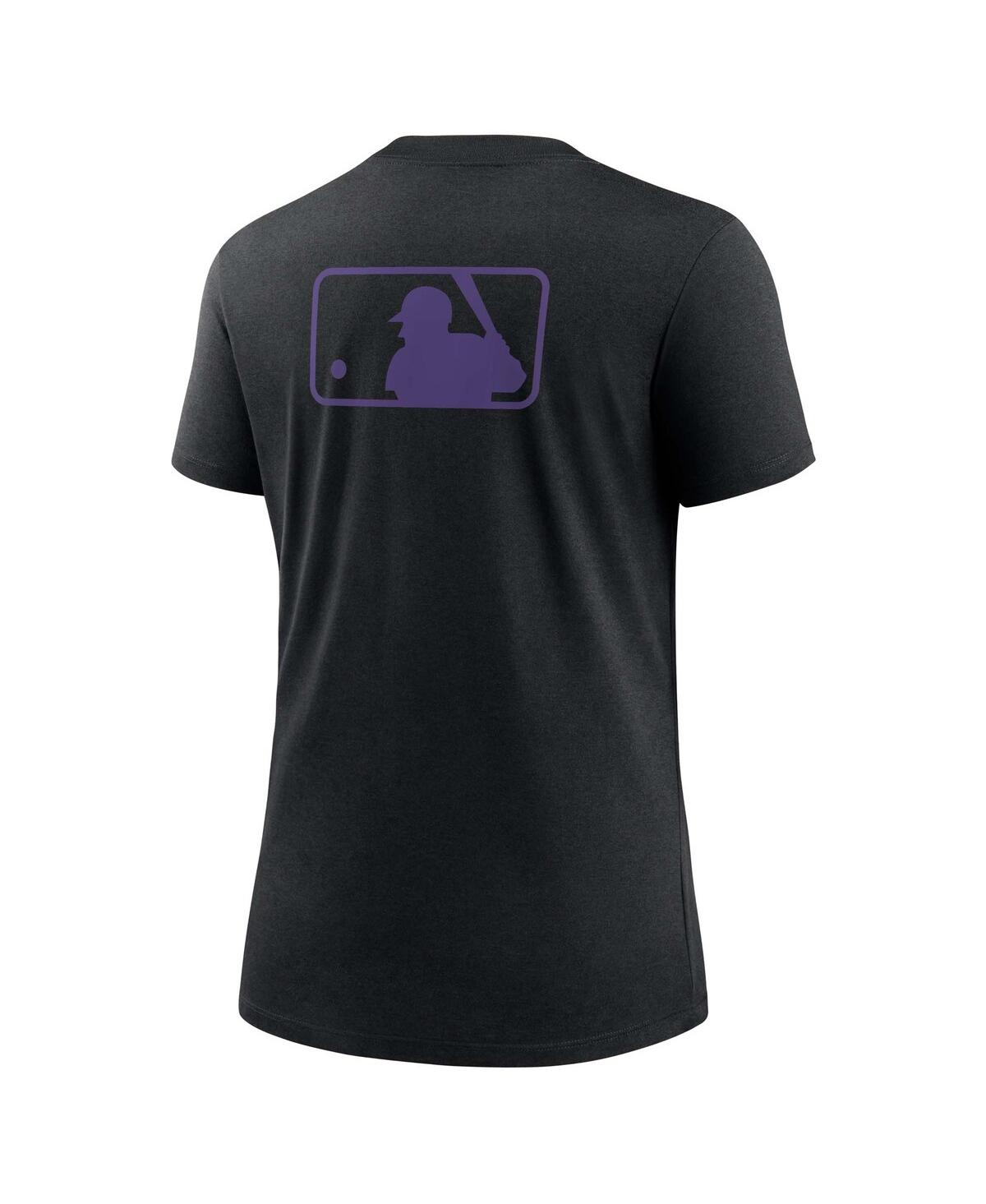 Nike Women's Black Colorado Rockies Authentic Collection Early Work Tri-blend T-shirt In Black