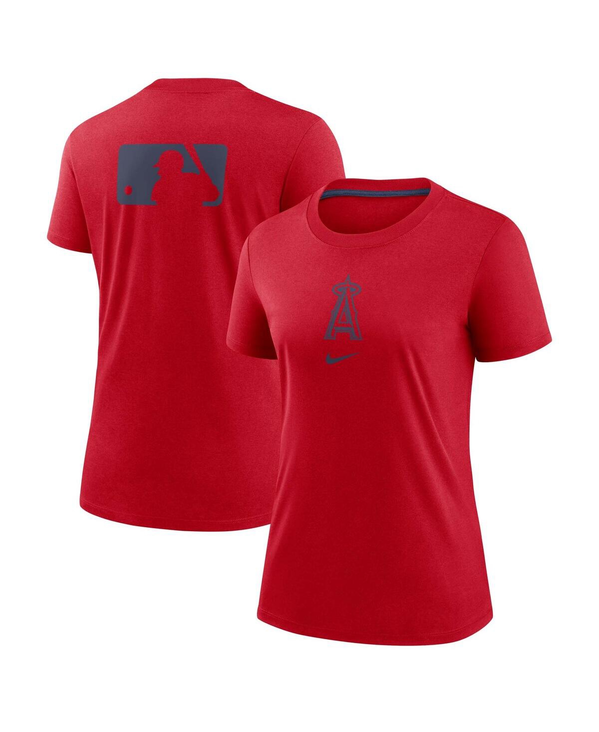 Nike Men's Red Los Angeles Angels Authentic Collection Early Work Tri-blend Performance T-shirt In Red