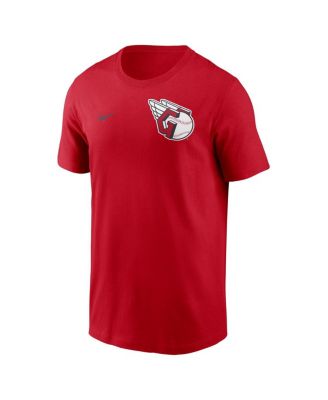 Men's Red Cleveland Guardians 2-Hit T-Shirt