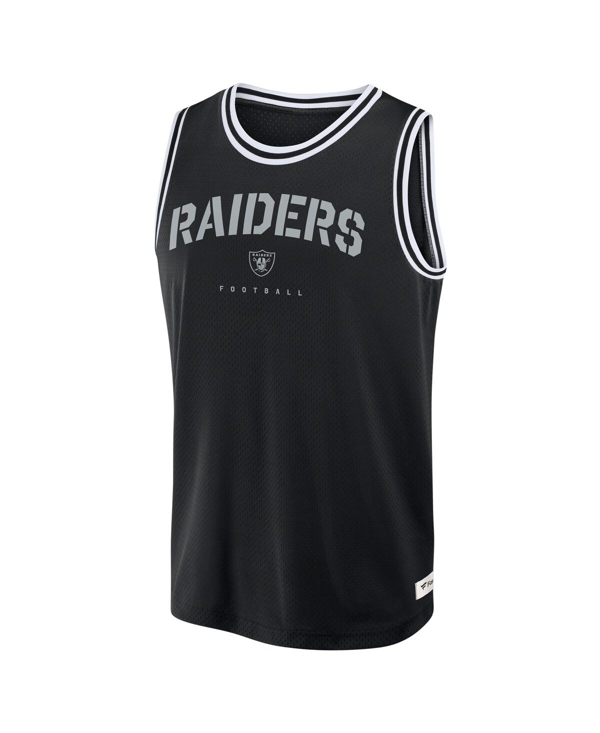 Fanatics Men's Black Las Vegas Raiders Elements Future Ground Jersey Tank Top In Black
