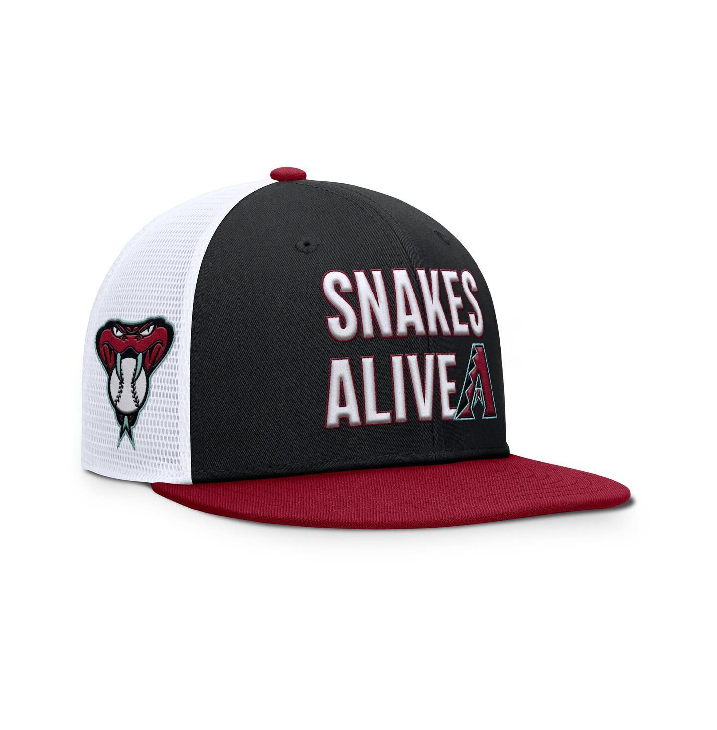 Мужская кепка Nike Black/Crimson Arizona Diamondbacks Pro Trucker Snapback Hat — фото 1