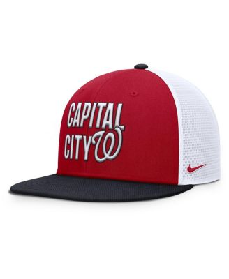 Men's Red Washington Nationals Pro Trucker Snapback Hat