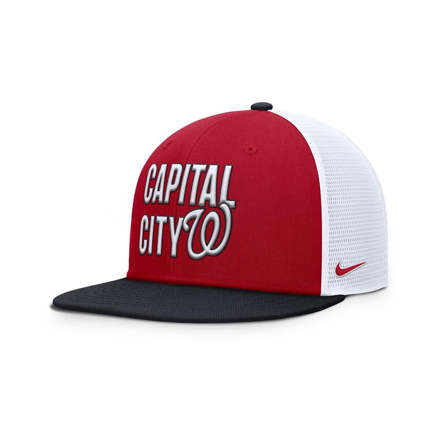 Мужская кепка Nike Red Washington Nationals Pro Trucker Snapback Hat — фото 3