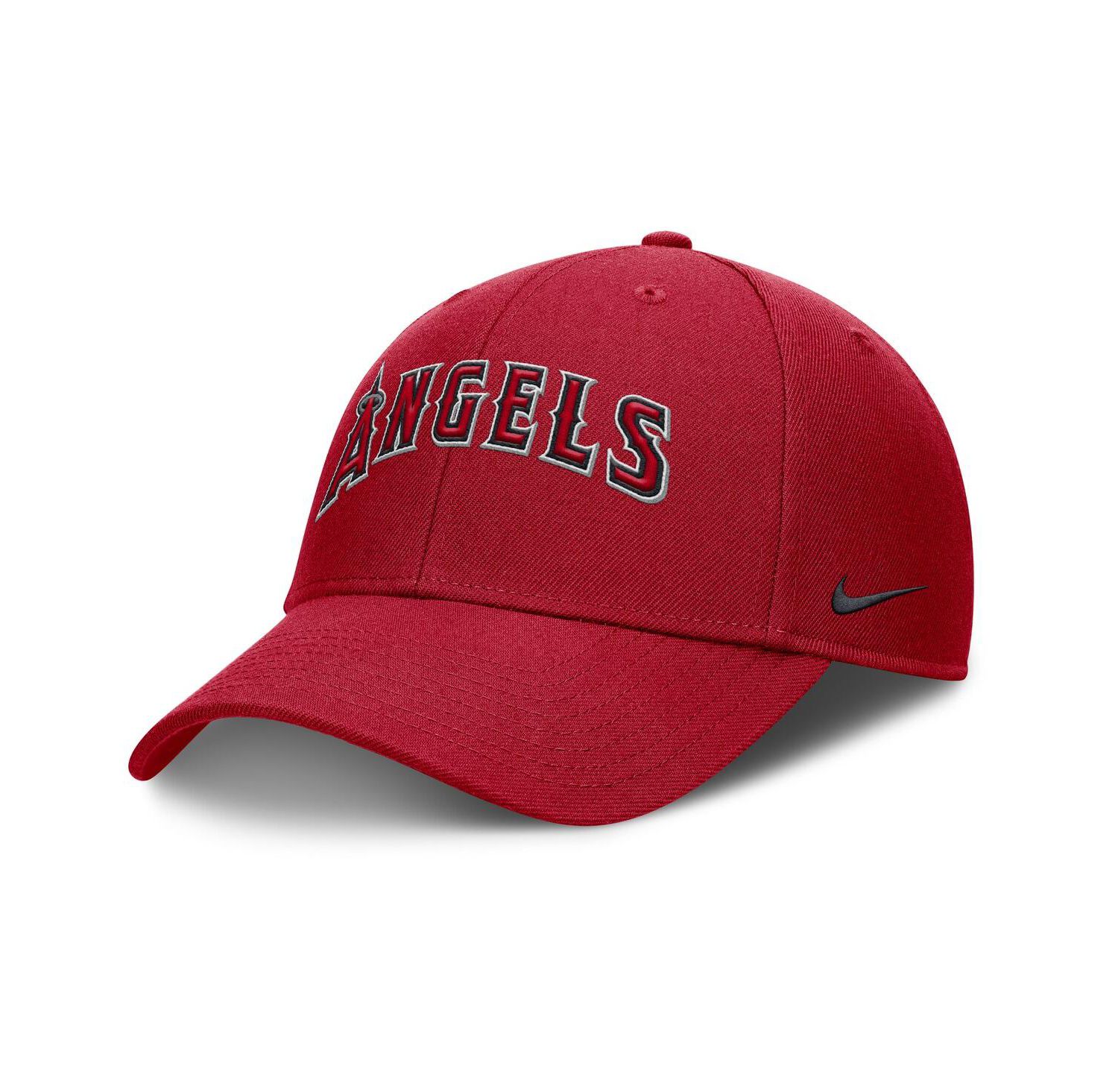 Men's Red Los Angeles Angels Rise Gaberdine Adjustable Hat