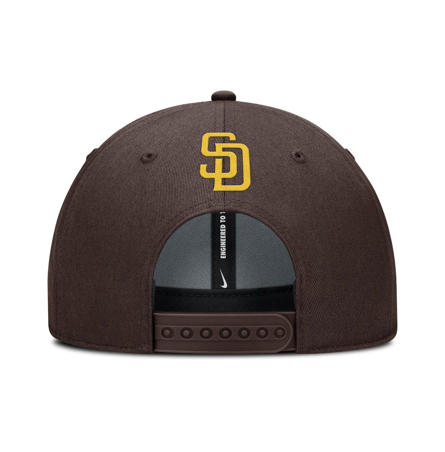 Мужская кепка Nike Brown San Diego Padres Rise Gaberdine Adjustable Hat — фото 2