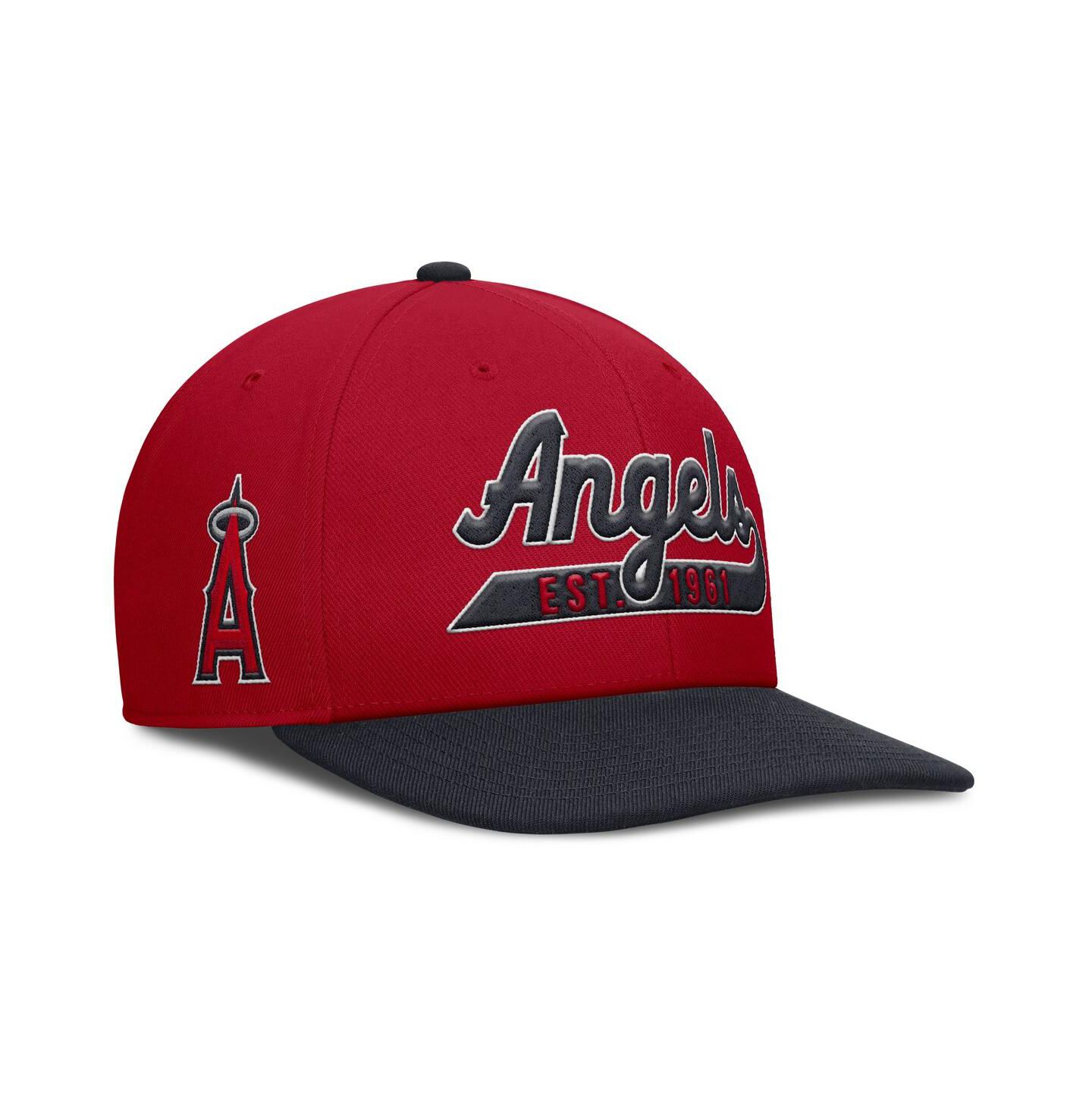 Мужская кепка Nike Red/Navy Los Angeles Angels Pro Performance Snapback Hat — фото 1