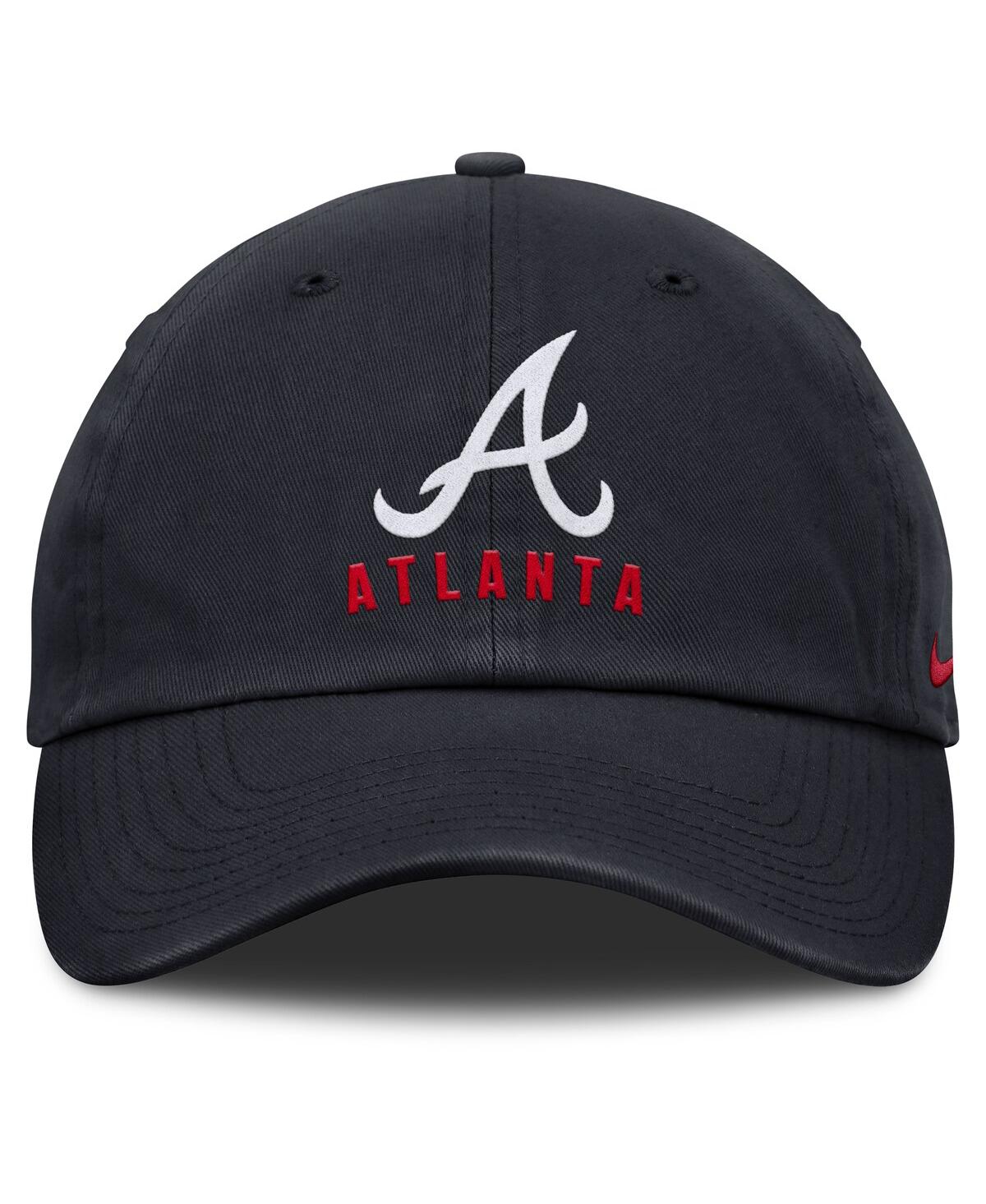 Nike Women's Navy Atlanta Braves Club Adjustable Hat In Navy