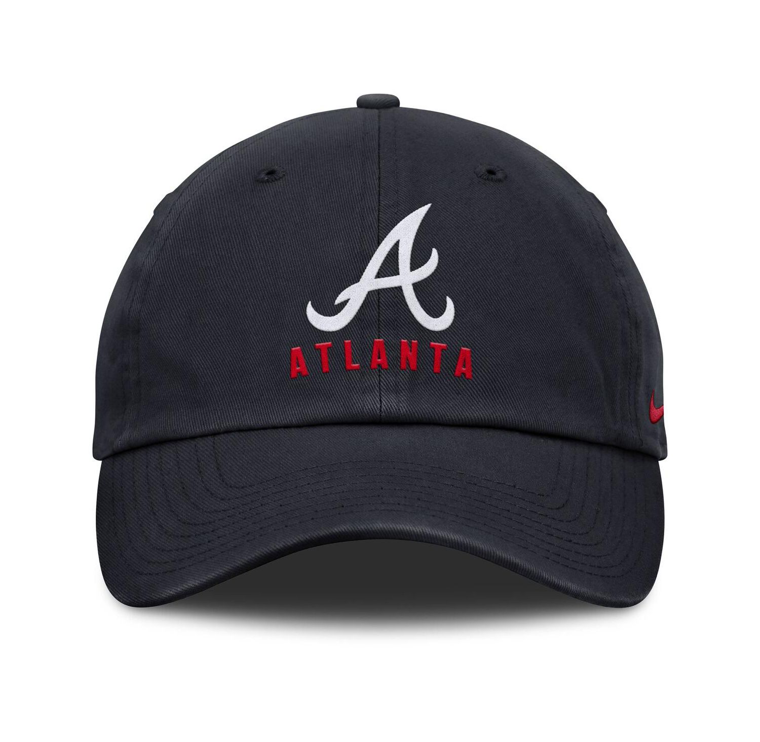 Women's Navy Atlanta Braves Club Adjustable Hat