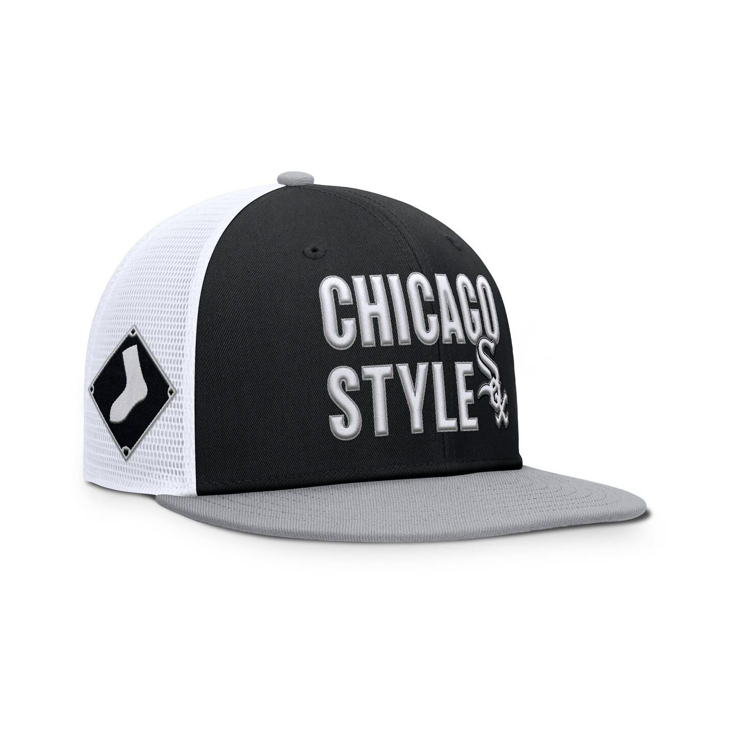 Мужская кепка Nike Black Chicago White Sox Pro Trucker Snapback Hat — фото 1