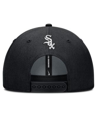 Men's Black Chicago White Sox Rise Gaberdine Adjustable Hat