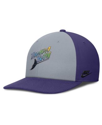 Men's Gray/Purple Tampa Bay Rays Pro Performance Snapback Hat