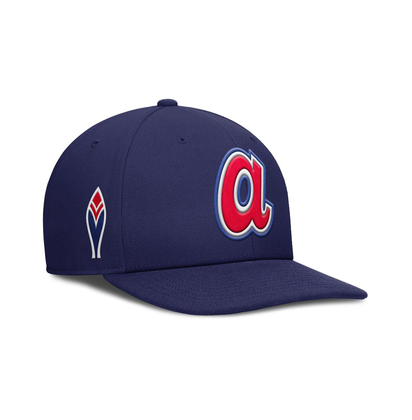 Мужская кепка Nike Navy Atlanta Braves Pro Performance Snapback Hat — фото 1