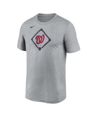 Men's Heather Gray Washington Nationals Icon Legend Performance T-Shirt