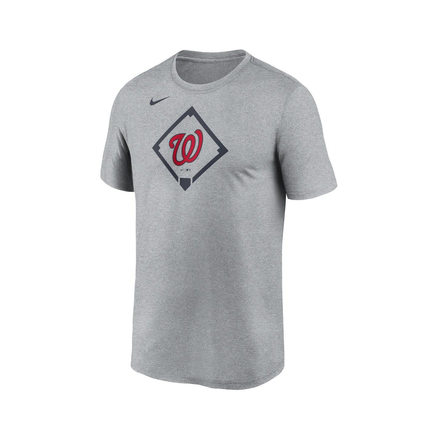 Мужская футболка Nike Heather Gray Washington Nationals Icon Legend Performance — фото 3