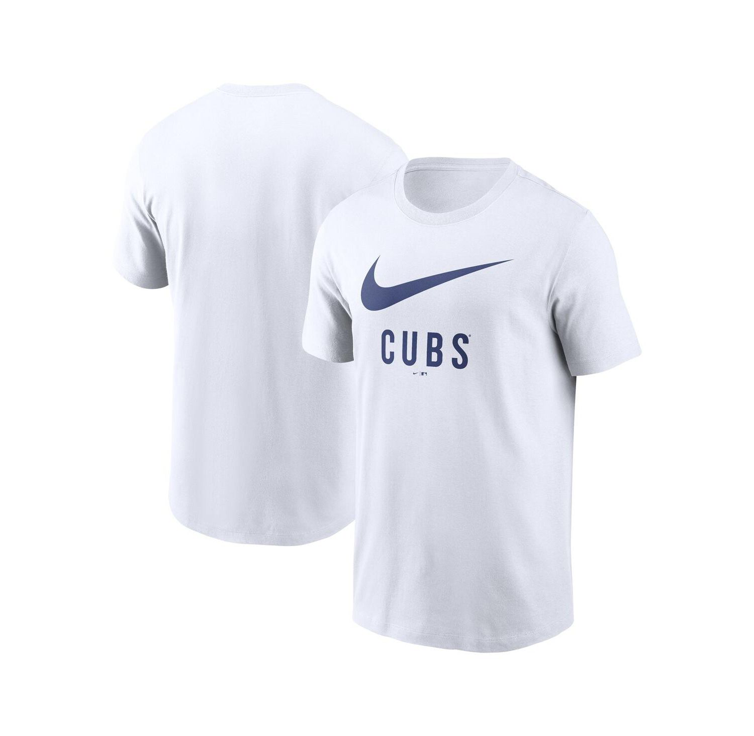 Men's White Chicago Cubs Swoosh T-Shirt