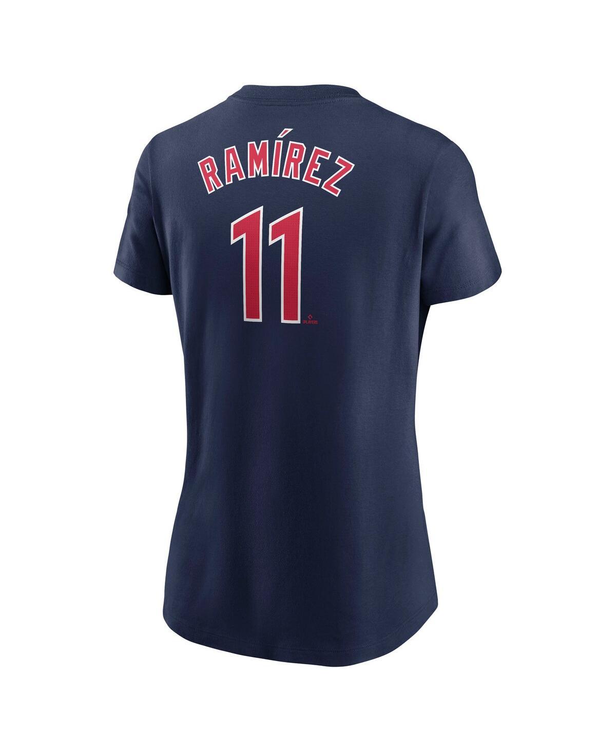 Nike Women's Jose Ramirez Navy Cleveland Guardians Fuse Name Number T-shirt In Navy