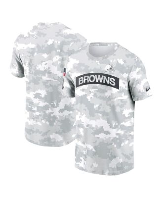 Nike - Men's Arctic Camo Cleveland Browns 2024 Salute To Service Performance T-Shirt