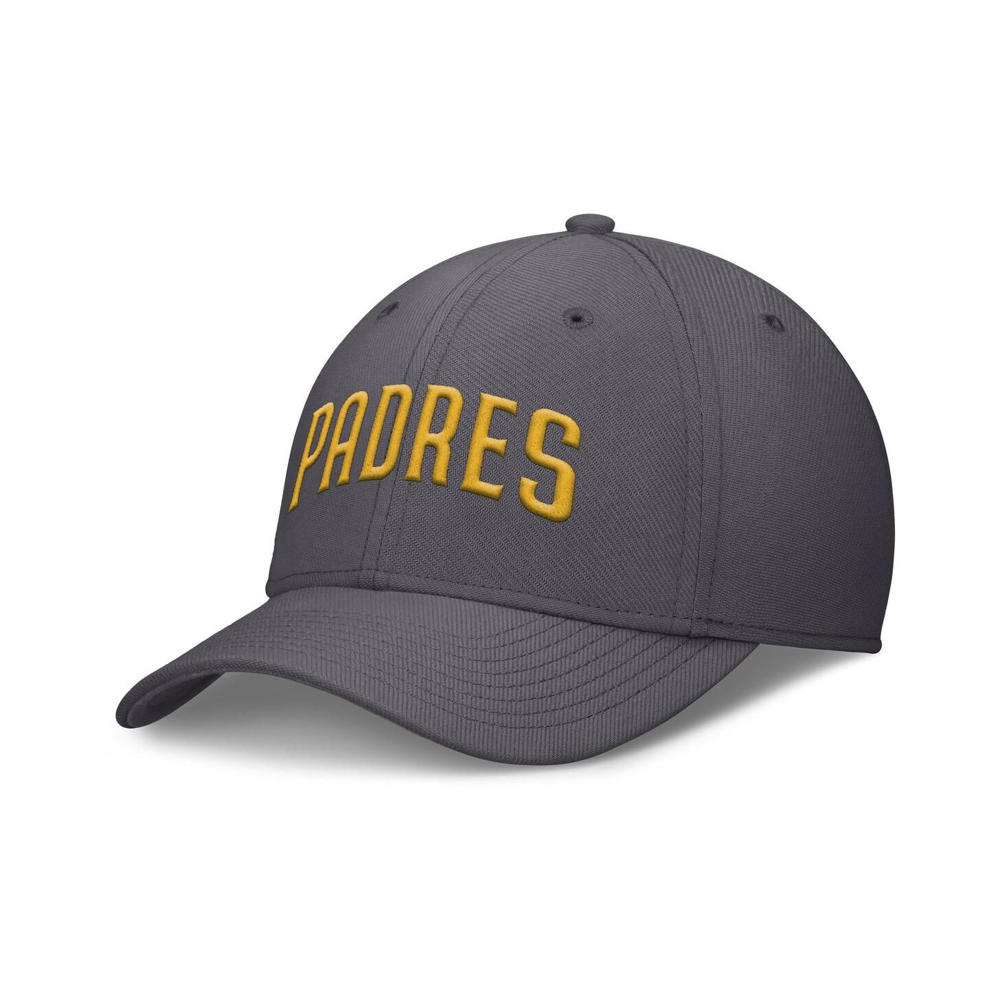 Мужская кепка Nike Gray San Diego Padres Swoosh Performance Flex Hat — фото 1