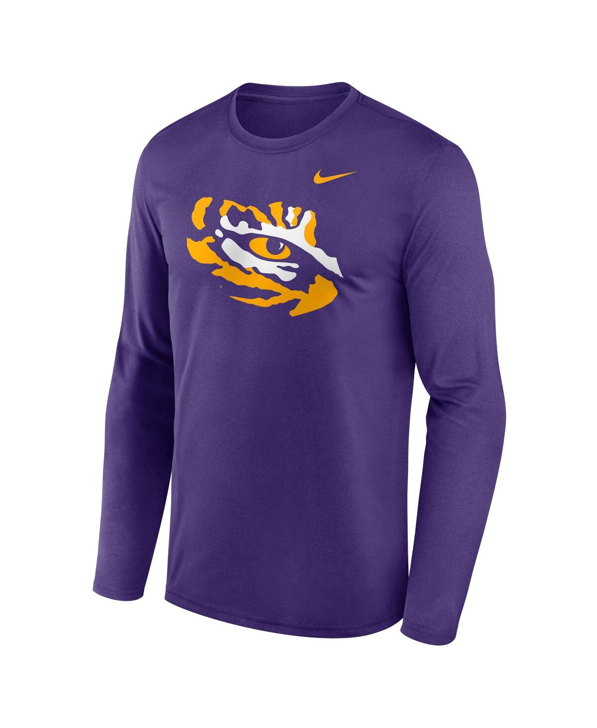 Nike Men's Purple Lsu Tigers Primetime Alternate Logo Legend Long Sleeve T-Shirt
