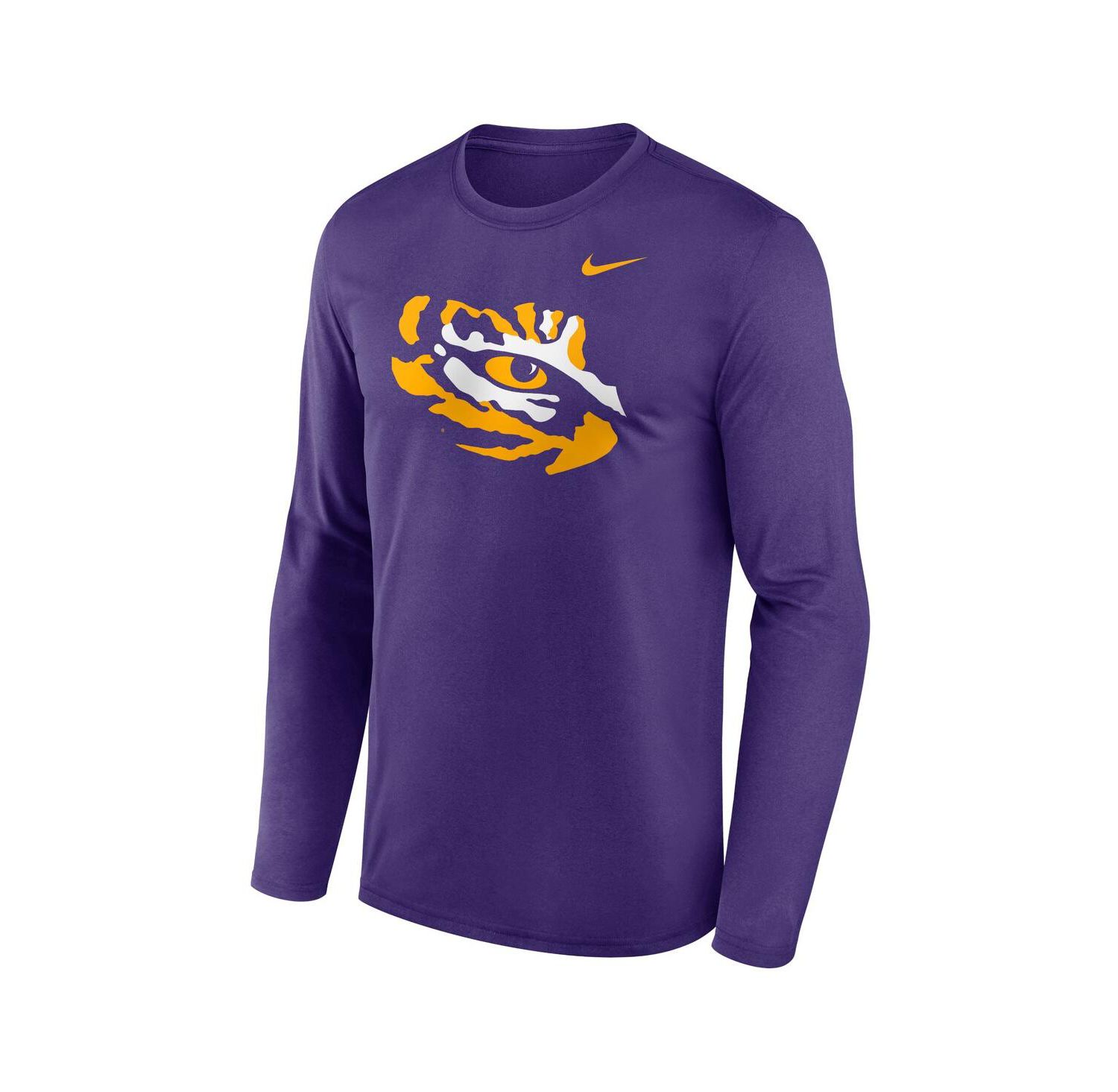 Men's Purple LSU Tigers Primetime Alternate Logo Legend Long Sleeve T-Shirt