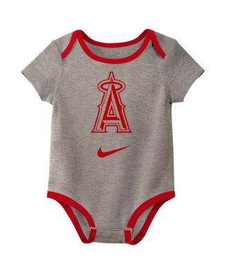 Baby Boys and Girls Los Angeles Angels Authentic Collection Bodysuit, Pack of 3