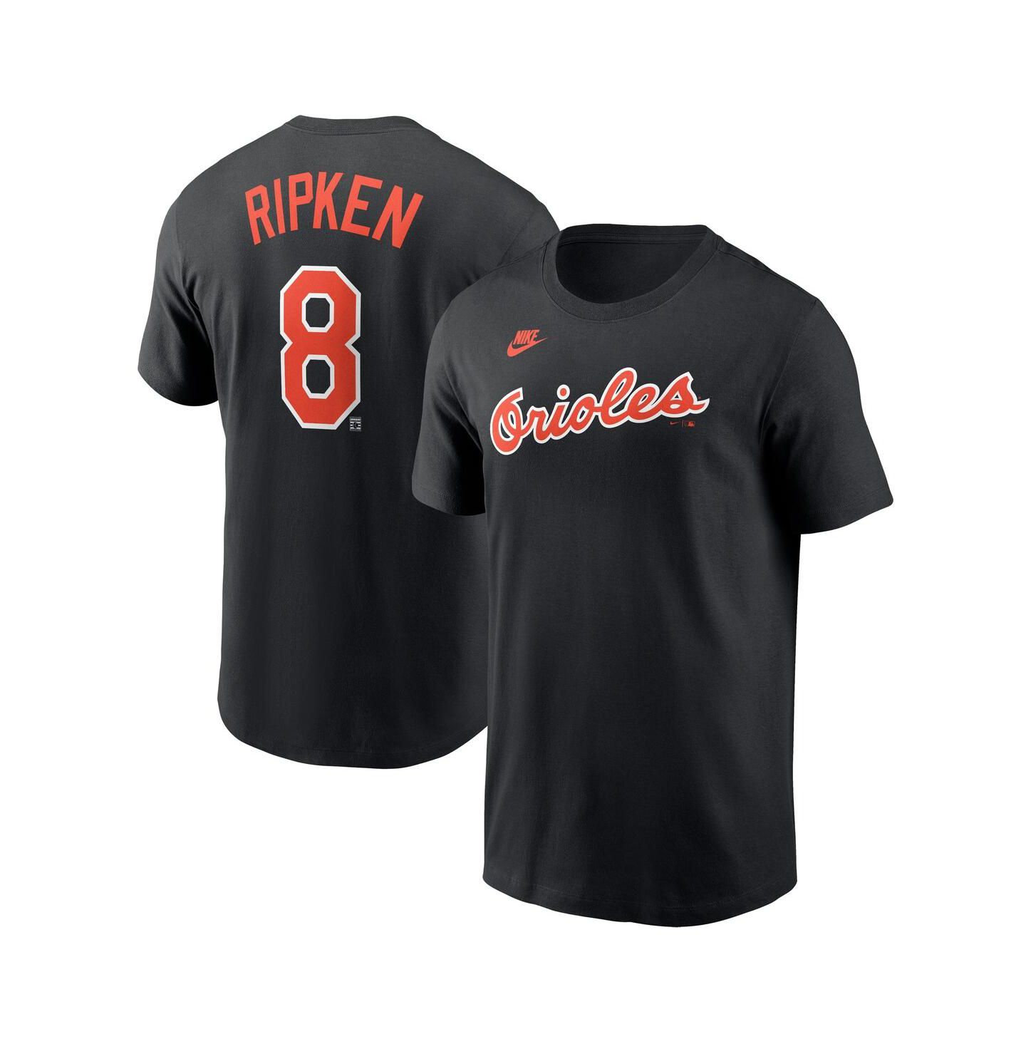 Мужская футболка Nike Black Baltimore Orioles Cooperstown Collection Fuse Name & Number — фото 1