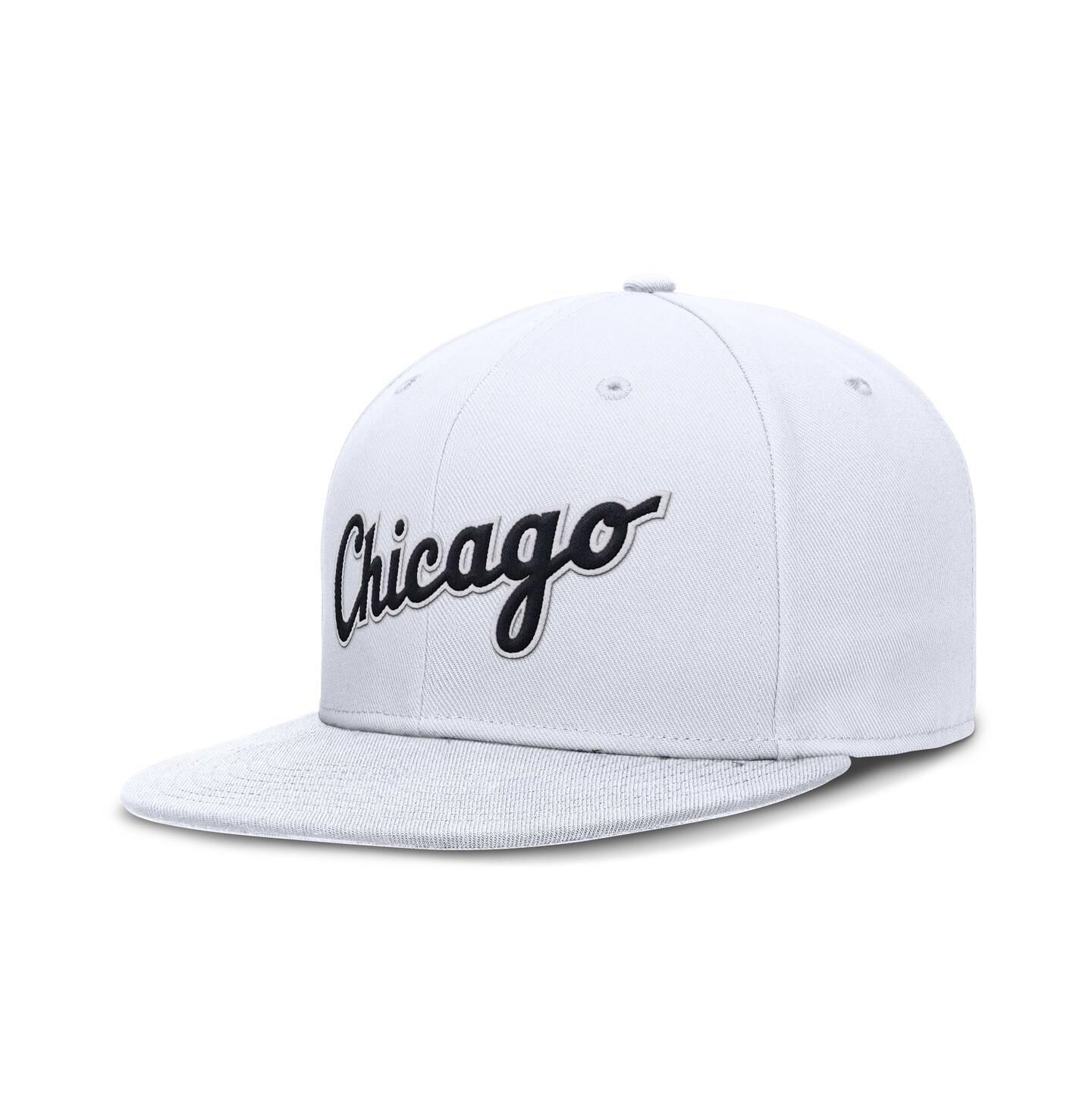 Мужская кепка Nike White Chicago White Sox True Performance Fitted Hat — фото 1