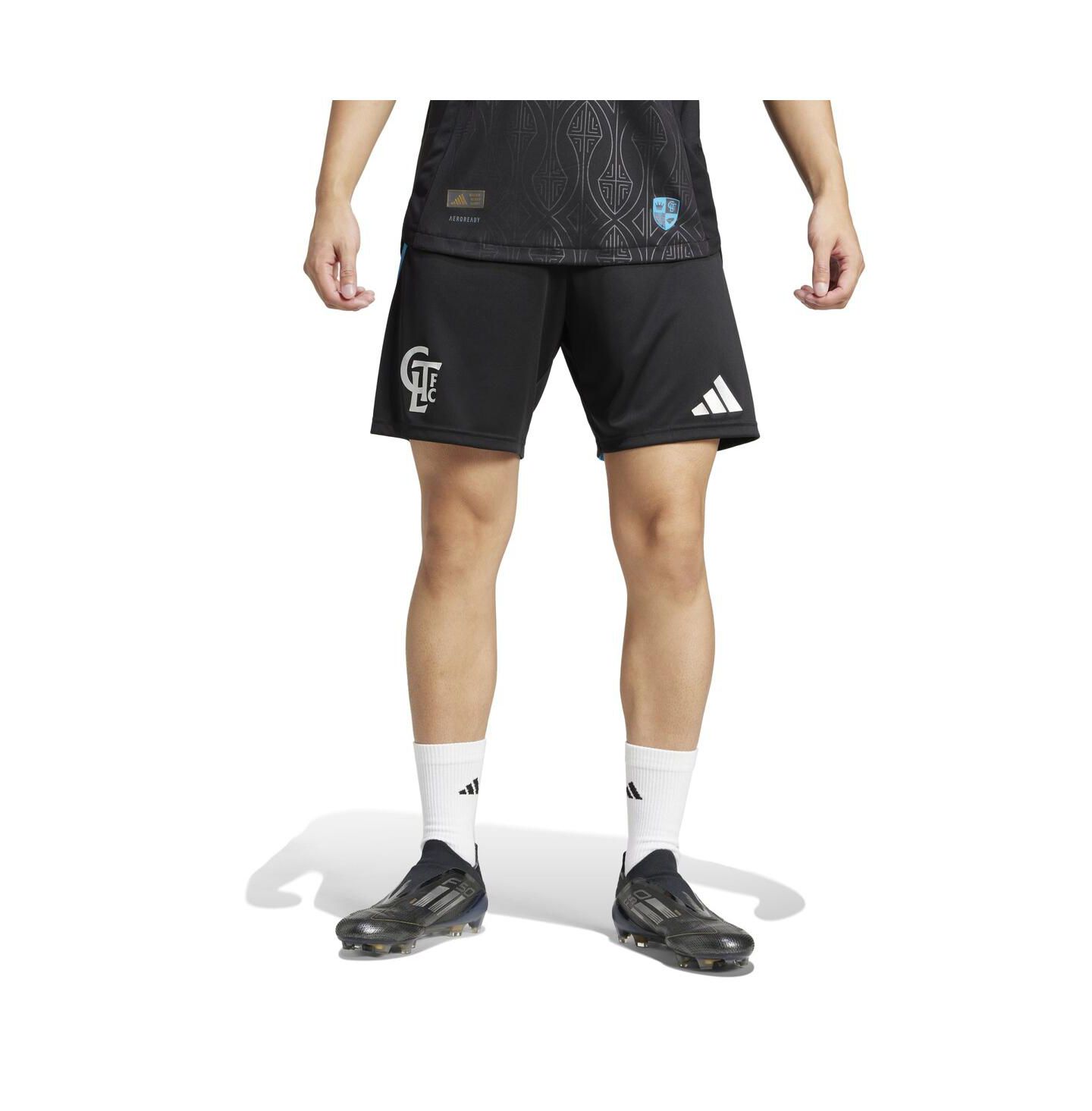 Мужские шорты adidas Black Charlotte FC Away 2025 Fortress Kit Authentic — фото 5