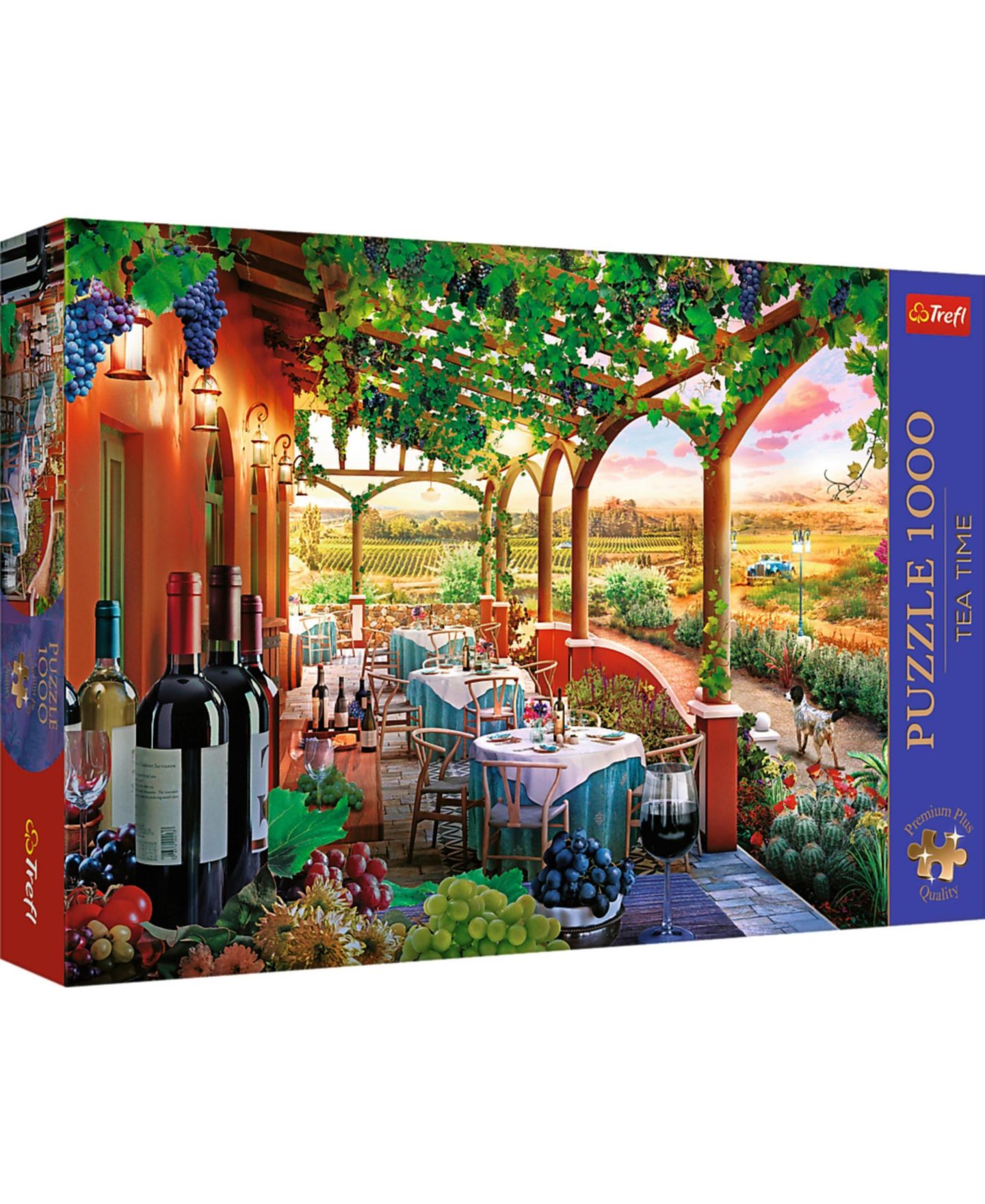 Детский пазл Trefl Tea Time Italian Vineyard 1000-Piece Puzzle, Ages 12+, цвет: Разноцветный — фото 1