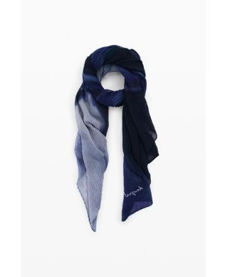Women's Pleated kiss scarf