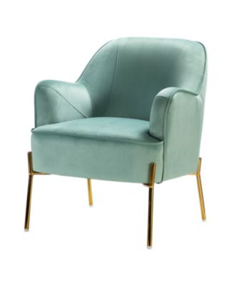 Barbara Wooden Arm Chair with Metal Legs