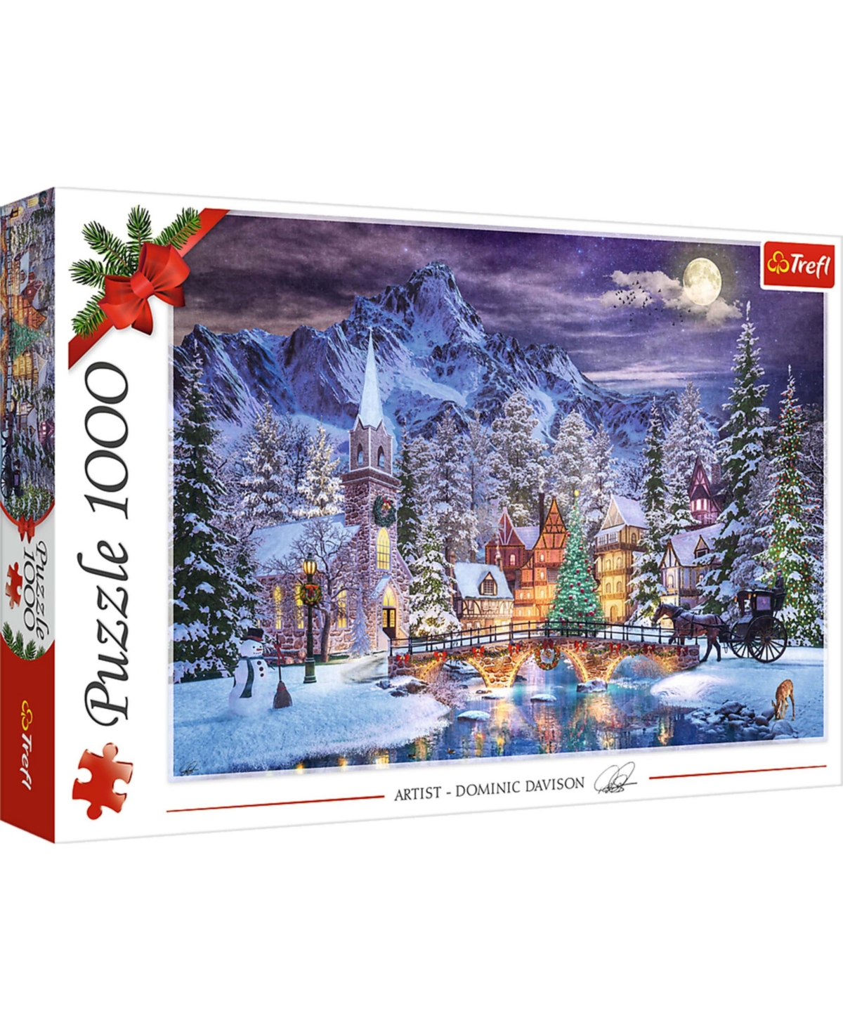 Trefl Red 1000 Piece Puzzle - Christmas Atmosphere