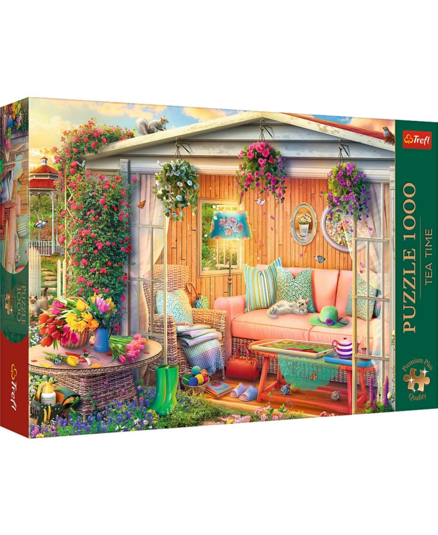 Детский пазл Trefl Premium Plus Tea Time 1000-Piece Puzzle, Ages 12+, цвет: Разноцветный — фото 1
