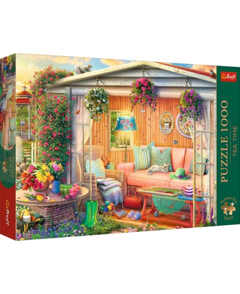 Детский пазл Trefl Premium Plus Tea Time 1000-Piece Puzzle, Ages 12+, цвет: Разноцветный